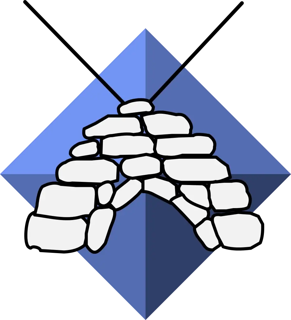 IceCast logo featuring a stylized igloo design on a blue geometric background, representing online radio broadcasting services by CastHost.